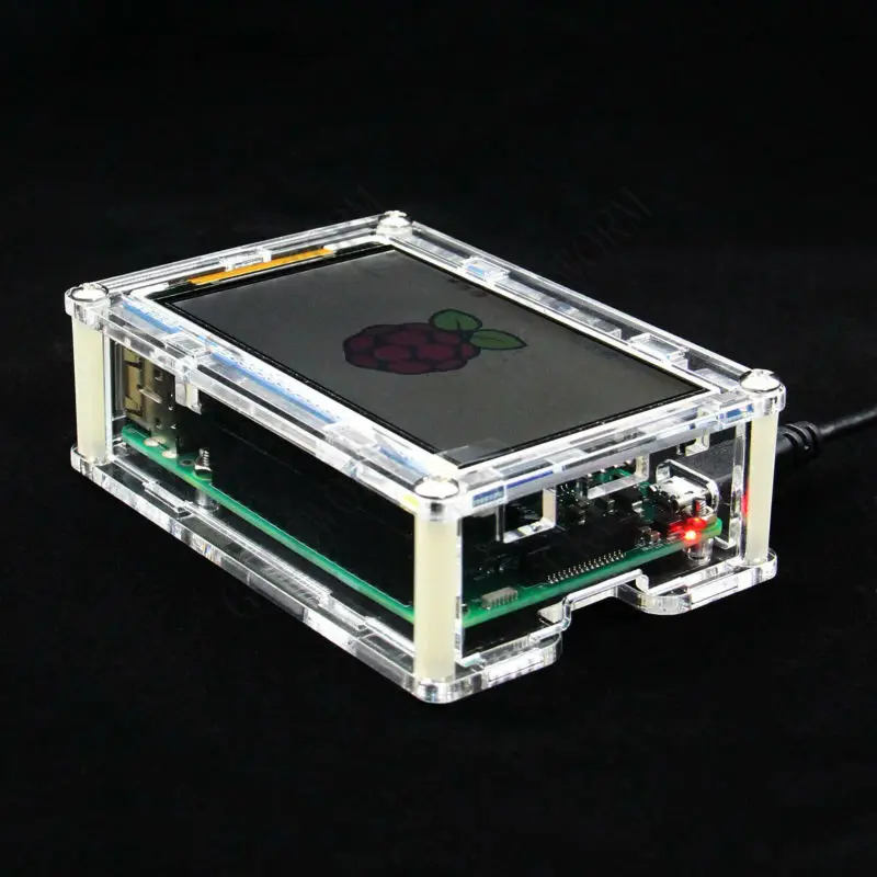 Высокоскоростной дисплей RPI 3 5 дюйма TFT LCD (800*480) + акриловый чехол для Raspberry Pi Model B|lcd