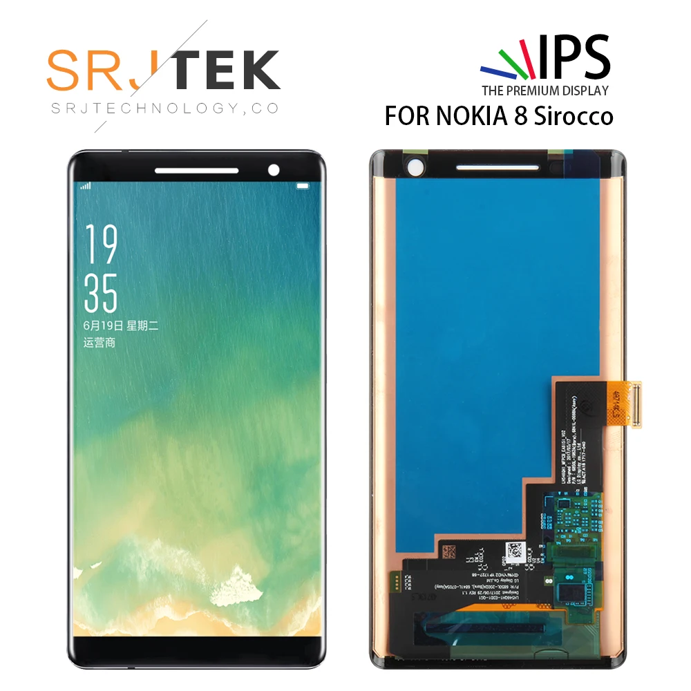 

For Nokia 8 Sirocco LCD Display Touch Screen Digitizer Assembly For Nokia 8 Sirocco LCD With Frame 8S Screen Replacement Parts