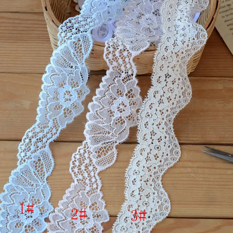 hot sale Lace Accessories Elastic Curved Lace 3.5cm H3503lace