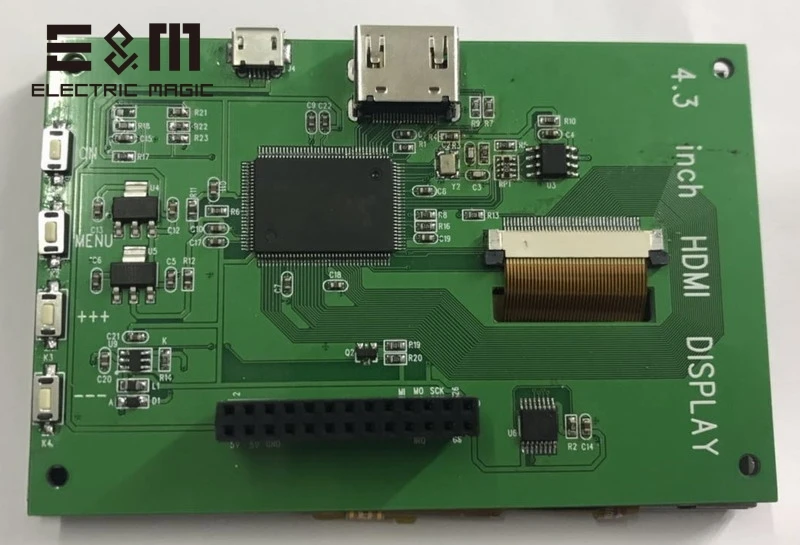ЖК монитор диагональю 4 3 дюйма с поддержкой интерфейса HDMI 60 Гц HD экран USB 5 В для