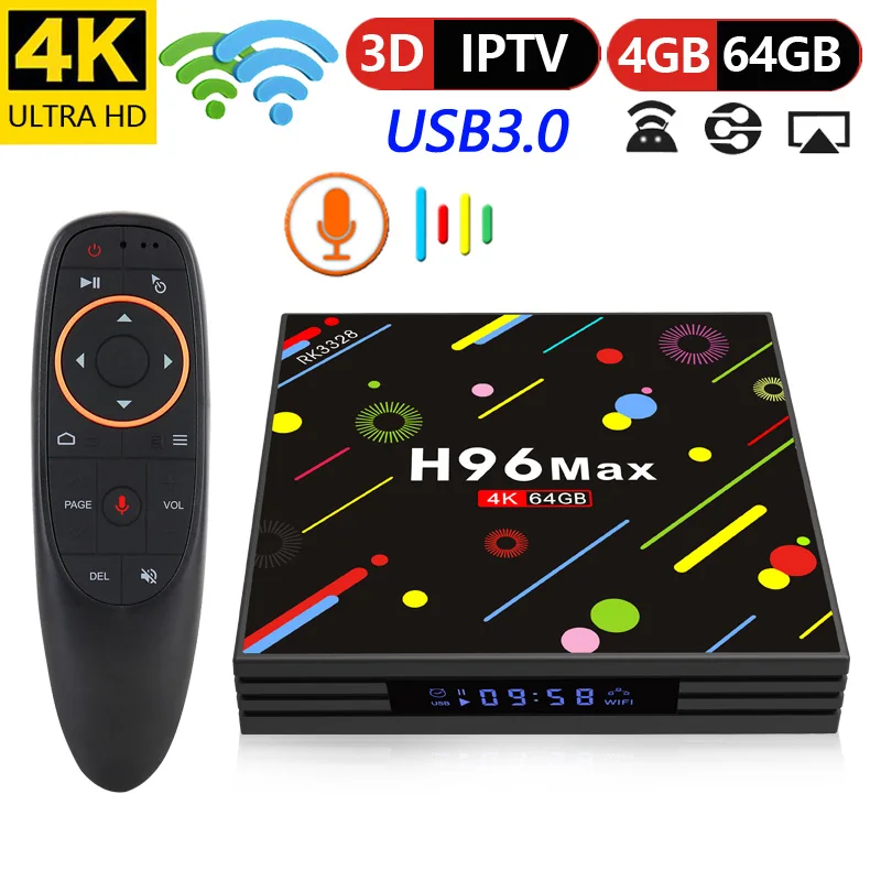 H96 M H2 Android 7.1 Smart TV Box 4 gb/64 gb Set Top Box RK3328 2.4g/5g Wifi 4 k H.265 BT4.0 Media Player pk X96 mini