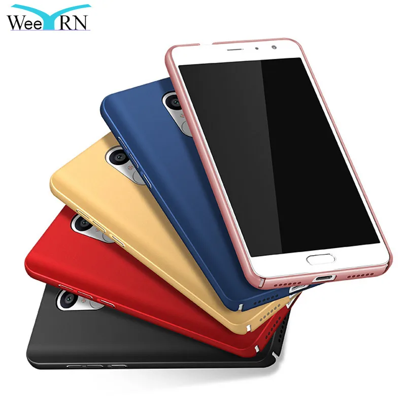 

WeeYRN thin Funda For Xiaomi Redmi note 4X note4X Luxury Phone Case Matte Hard Plastic Full Cover For Xiaomi Xiomi Redmi note 4X