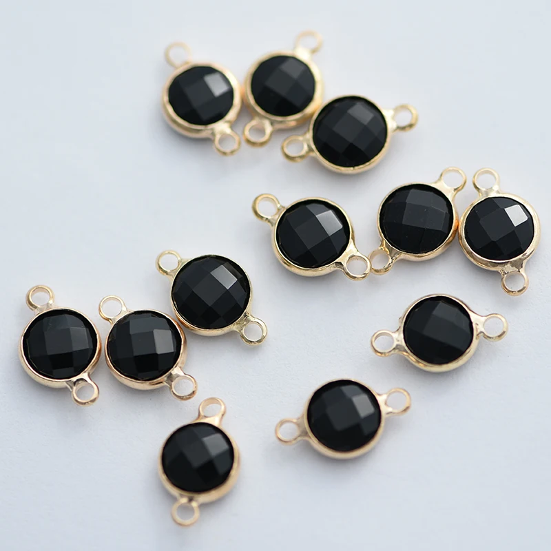

10Pieces Wholesale Crystal Connectors Accessories for Necklace Earrings Jewelry Making DIY Handmade Candy Jewelry Findings