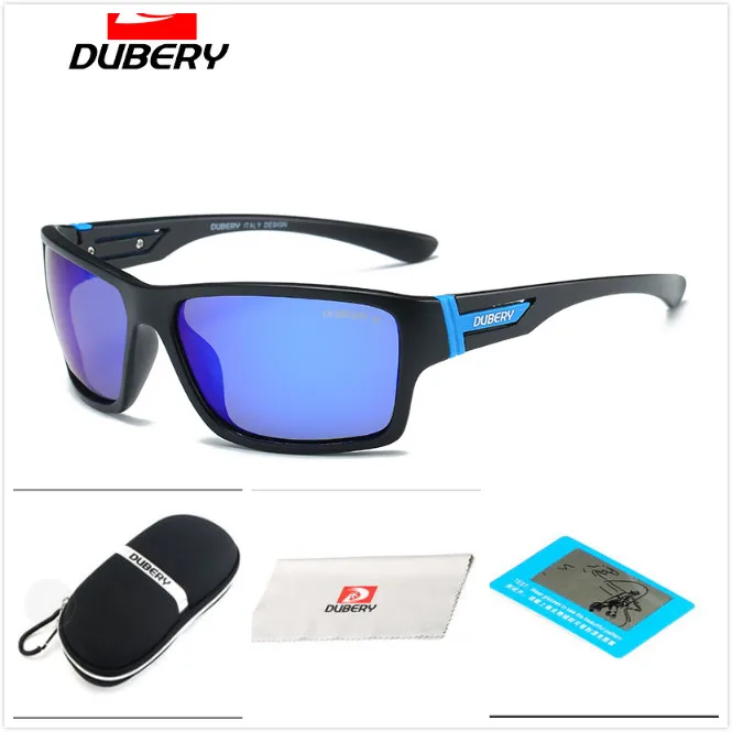 DUBERY поляризационные солнцезащитные очки для мужчин и женщин, спортивные солнцезащитные очки для вождения, высокое качество, дешевые роскошные брендовые дизайнерские очки - Цвет линз: Original  box