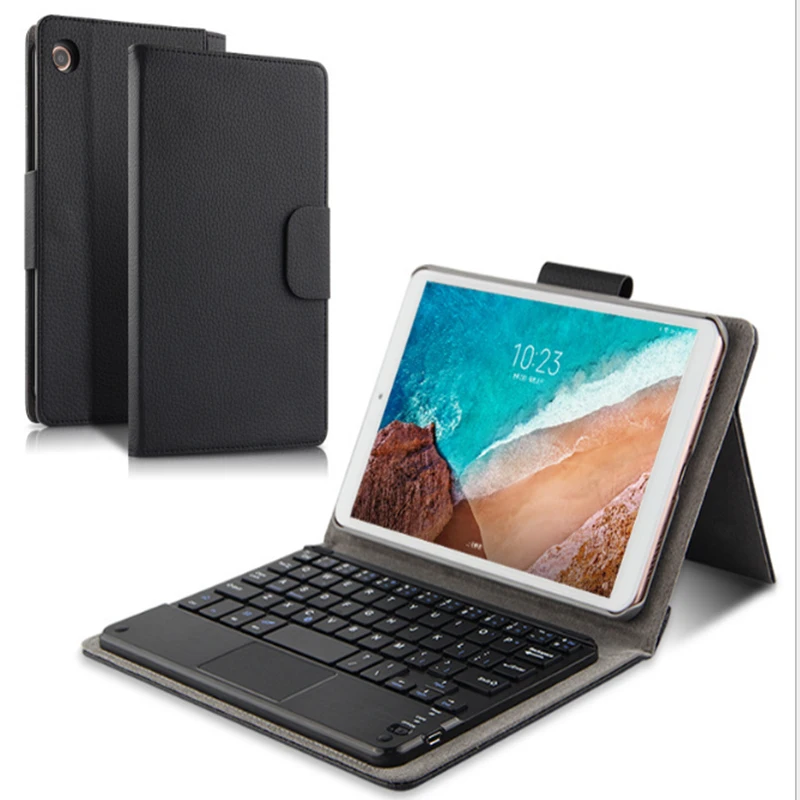 

Bluetooth Full Protective Soft Leather Simple Protective Cover for Millet MiPad 4 2019 Tablet Case Fundas Leather Back Cases