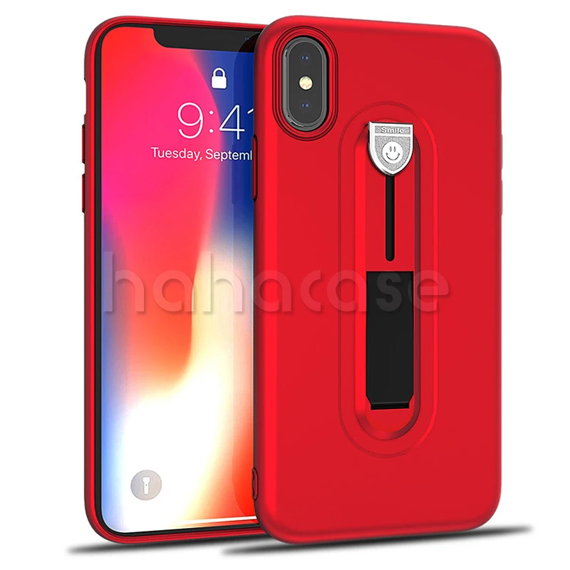 10 шт. Роскошные Скрытая Kickstand Coque ТПУ Гибридный панцири чехол для iPhone XS Max XR X 8 7 6 6 S плюс противоударный Защита задняя крышка