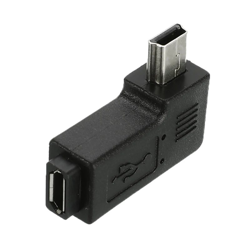 Левый/адаптер с прямым углом Mini A 5 Pin male to Micro B 5 Pin feMale 90 градусов адаптер