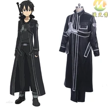 Nueva llegada Anime Cosplay Espada de Arte En Línea Kirito Cosplay hombre Hallowween Cosplay Disfraces de Envío Rápido