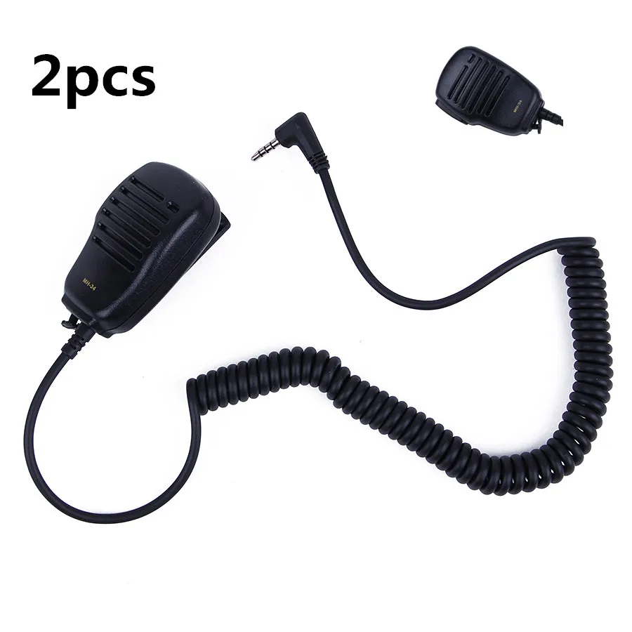 2PCS For Yaesu MH-34B4B Handheld Radio 3.5 mm Earpiece /Two Way Radio/Walkie Talkie Microphone Speaker Accessories Wholesale