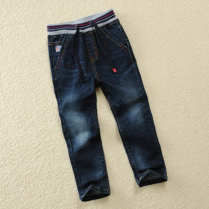 

Children Boys Elasticity Jeans Spring And Autumn Boy Denim Trousers 4 5 6 8 10 12 14 Cotton Boys Denim Pants