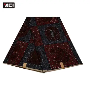 

ACI 6 Yards New African Wax Fabric Cheaper Price Wax Tissu Africain Ankara Fabric Nigeria Wax Batik Wax For Women Party Dress