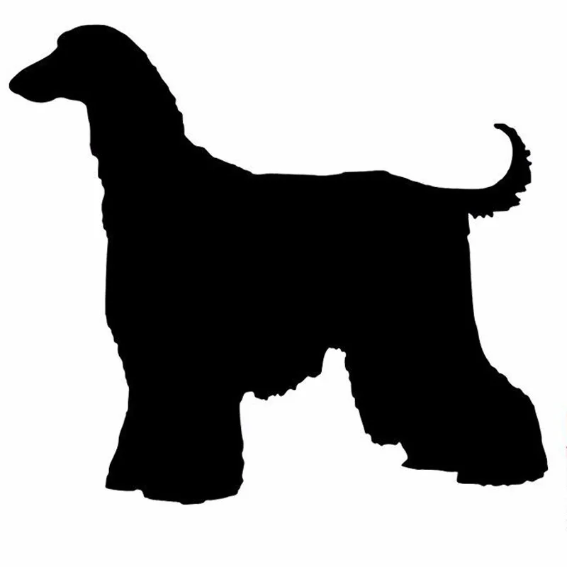 

HotMeiNi 15.2*13.5CM Afghan Hound Dog Cartoon Animal Car Body Decoration Stickers Motorcycle Accessories