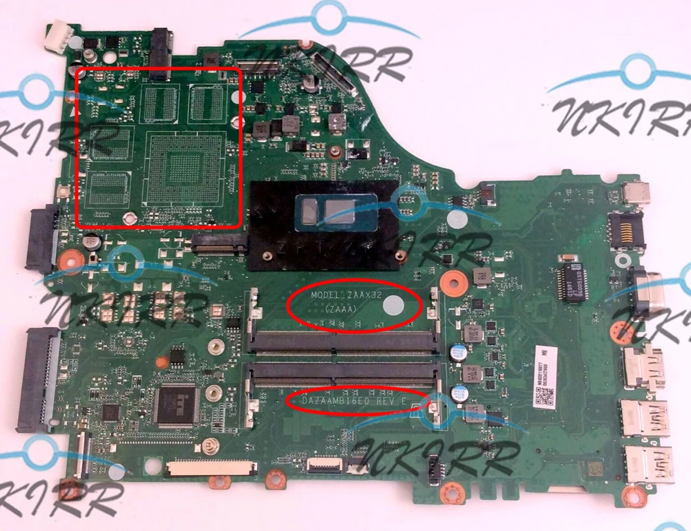  DAZAAMB16E0 ZAAA ZAAX32 NBGDE11007 NBGG511003 I7 CPU DDR4 motherboard for Acer Aspire E5-774G E5-57
