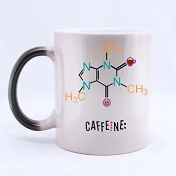 

11oz Funny Caffeine Molecule Best Choice Color Changing Mug Morphing Coffee Mugs