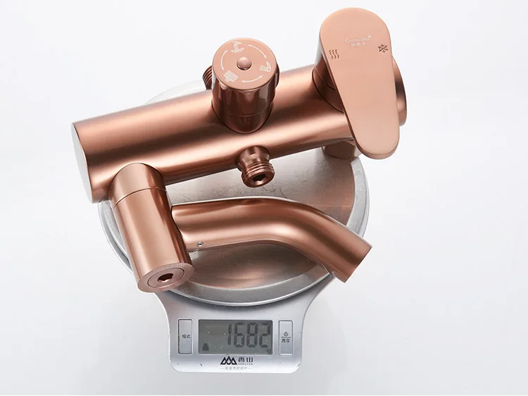  Dofaso Classic gold bathroom rian shower faucet and rose golden shower set with ABS handheld shower
