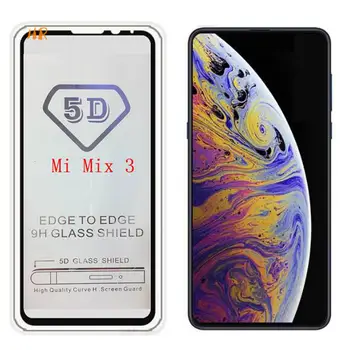 

100pcs/lot For Xiaomi Redmi Note 6 Pro Mi Mix 3 Mi 8 Pocophone F1 Max3 max2 Full Glue Full Screen Protector Tempered Glass Film