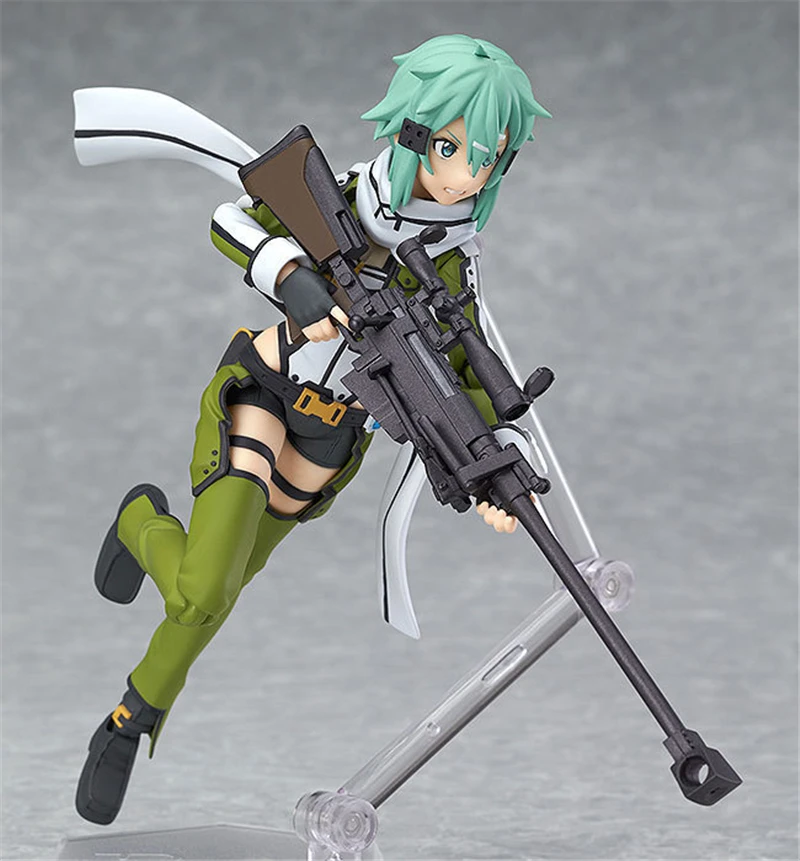 С рисунком из аниме мастера меча онлайн Арка «призрачная пуля»(ggo) Asada Kirito Kirigaya Suguha Figma 178 241 289 174 314 коллекция фигурок из ПВХ модель игрушки 15 см