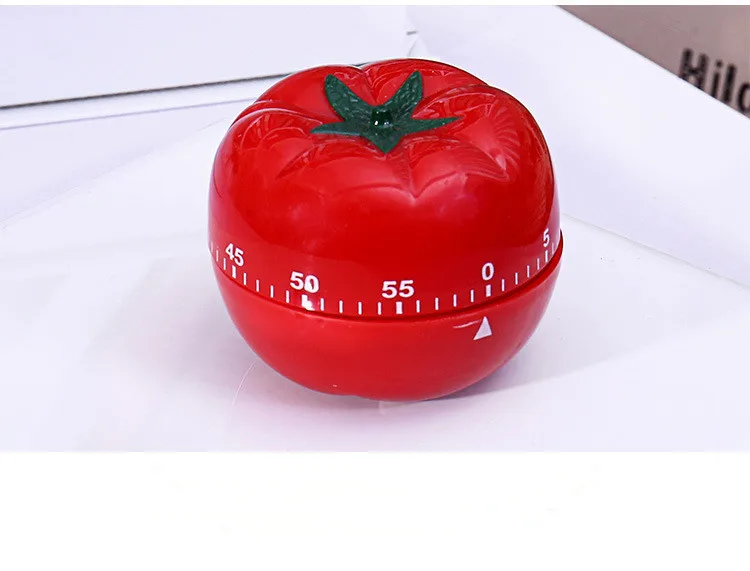 1PC New Kitchen Timer Fashion Cute Indoor Tomato Mechanical Countdown
