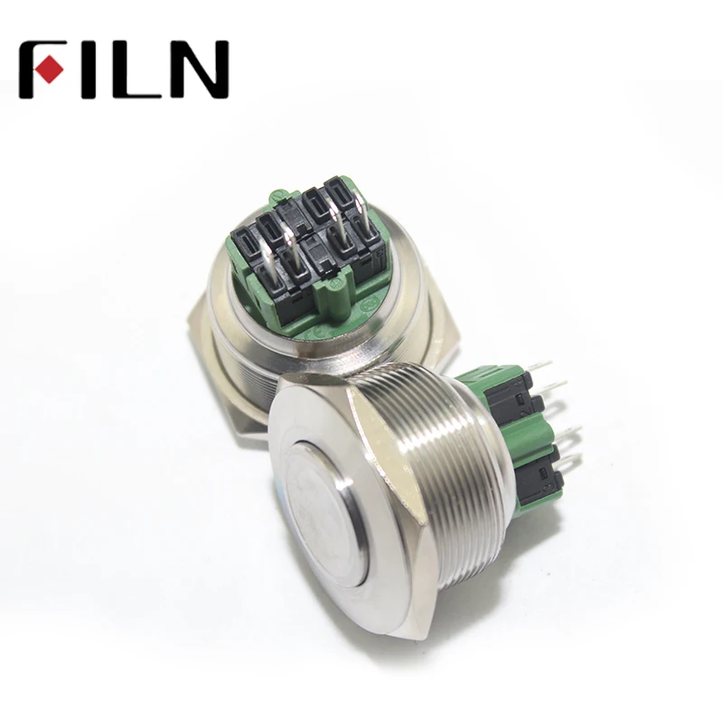 28mm panel momentary button switch