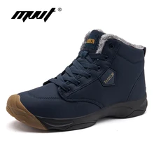 Fashion Men's Snow boots Warm with plush ankle boots Couple work Casual shoes For men winter boots