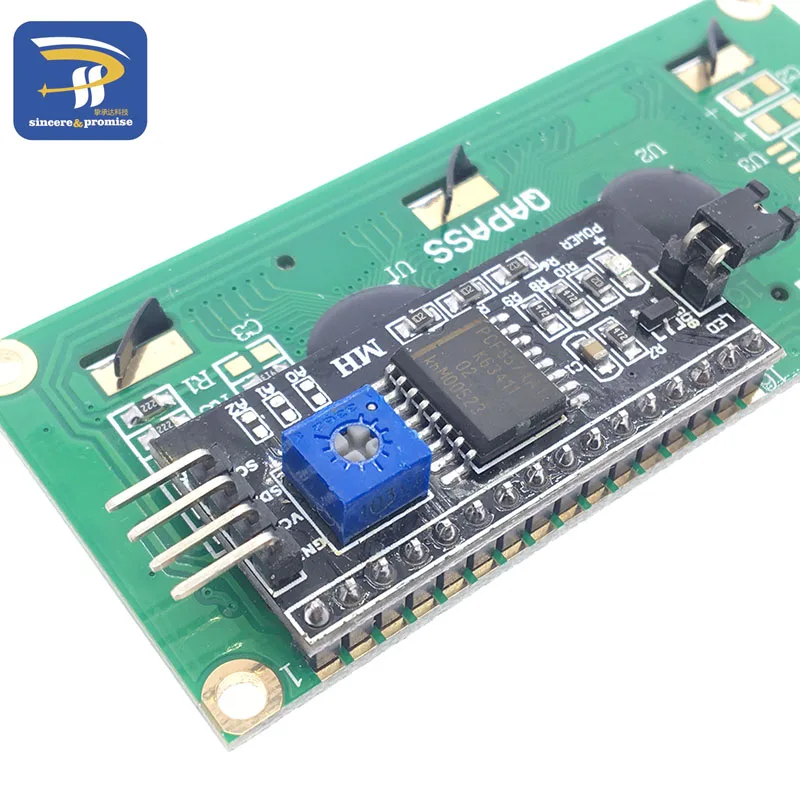 ЖК-дисплей 1602+ ЖК-модуль 1602, синий/желто-зеленый экран IIC/igc для arduino lcd 1602