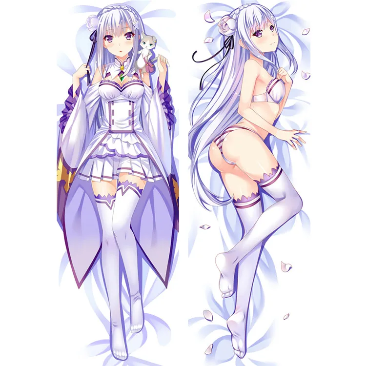 Re: Zero Dakimakura Re: жизнь в другом мире от Zero Rem Наволочка Чехол - Цвет: 64118