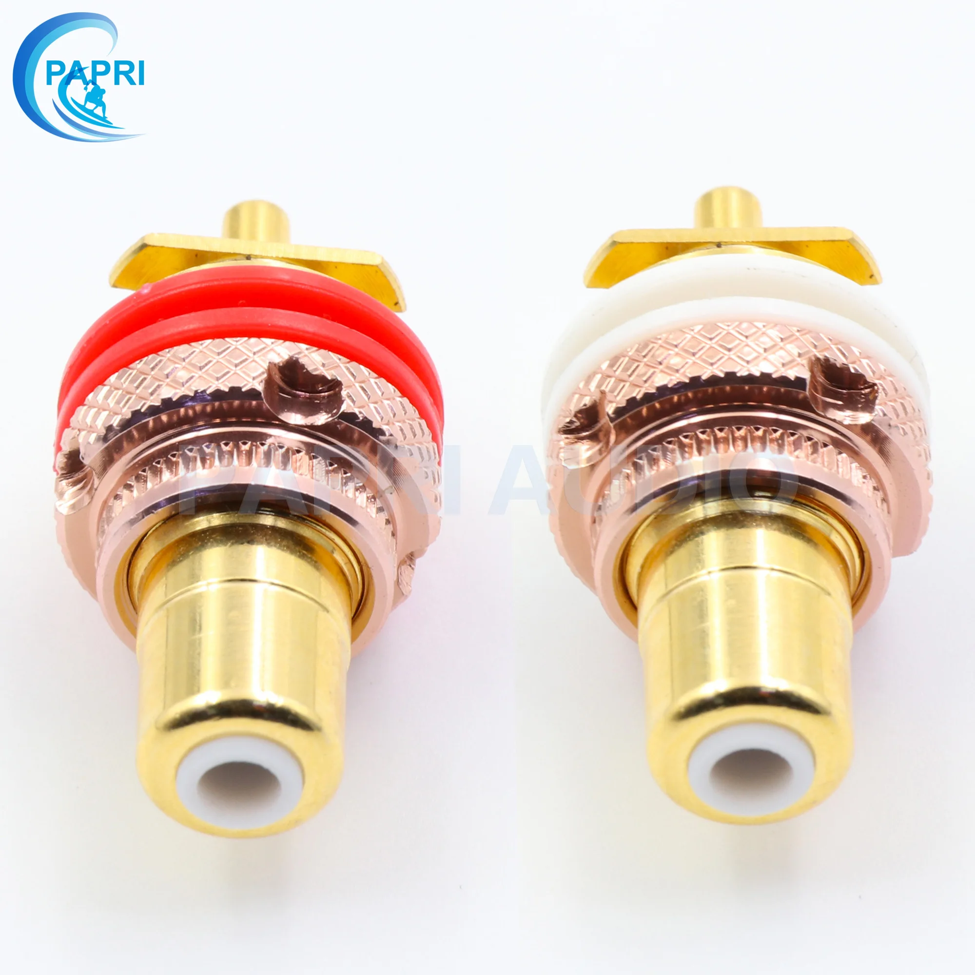 EIZZ Женский RCA разъем позолоченный RCA сигнальная розетка Lotus сиденье усилитель трубка Фосфорная бронза латунь