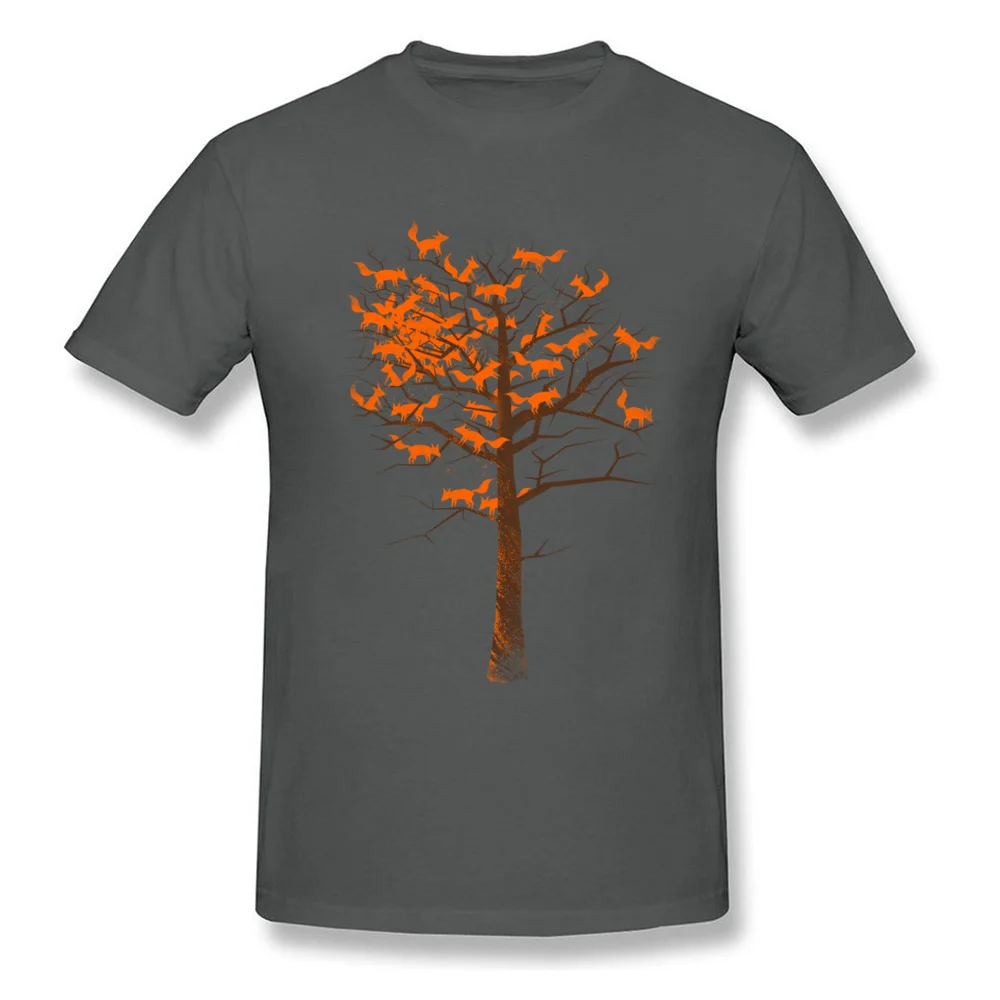 Blazing Fox Tree 100% Cotton Tops & Tees for Men Geek T Shirts Simple Style Oversized Round Neck Sweatshirts Short Sleeve Blazing Fox Tree carbon