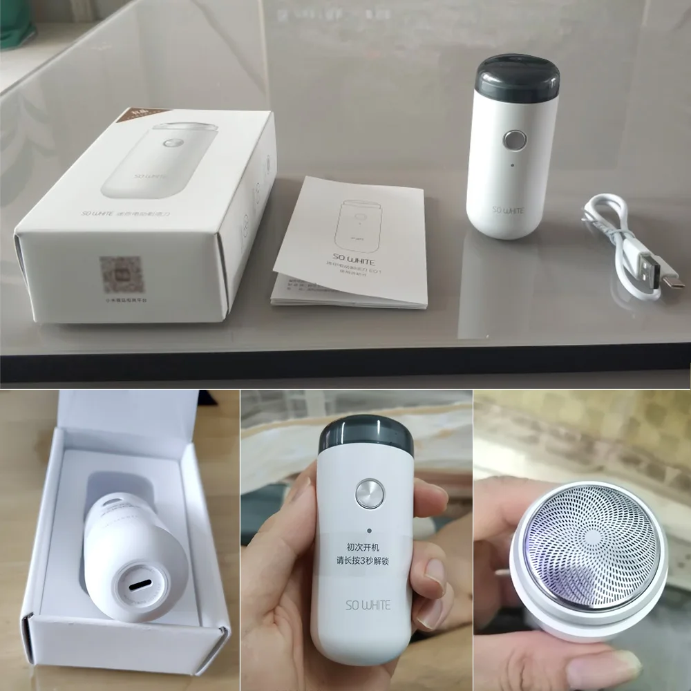 Xiaomi SO WHITE(PINJING) электробритва ED1 Мини карманный глубокий Чистый длинный срок мини Электробритва Триммер для бритья