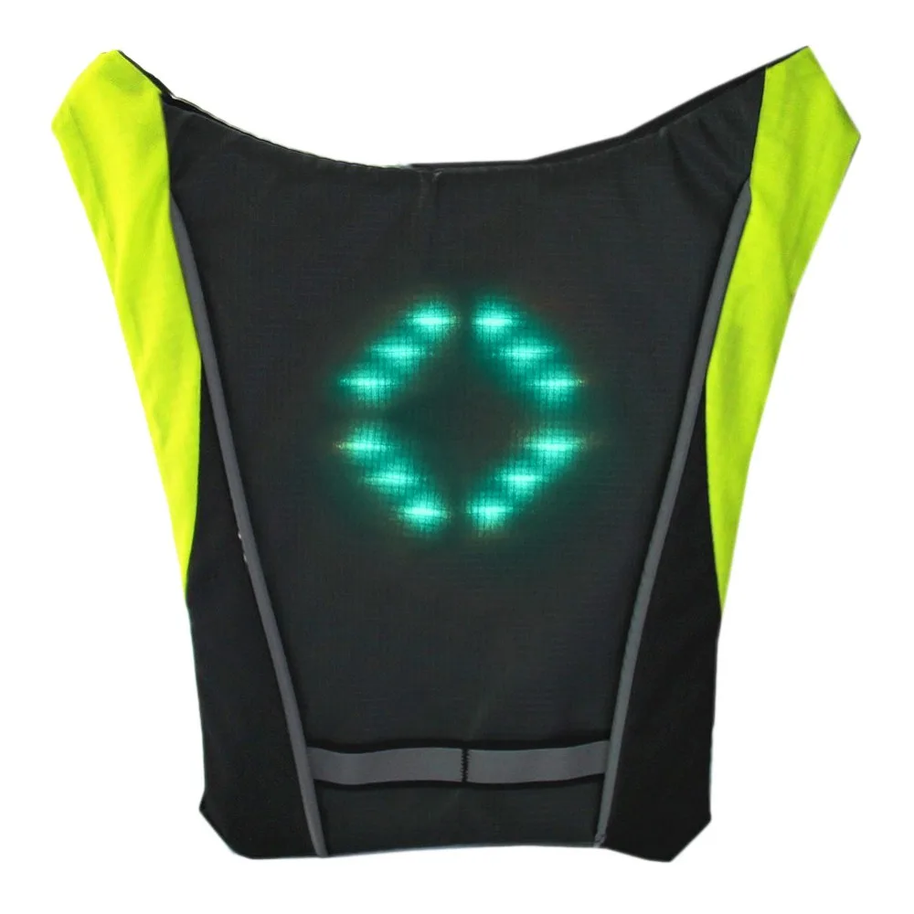 Светоотражающий защитный жилет, уличный водонепроницаемый 48 светодиодный сигнальный жилет для бега/ночной ходьбы/езды на велосипеде