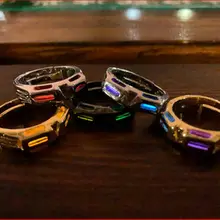 Серебряный корпус с самоподсветкой посеребренный сплав кольцо подвеска ксеноновая лампа