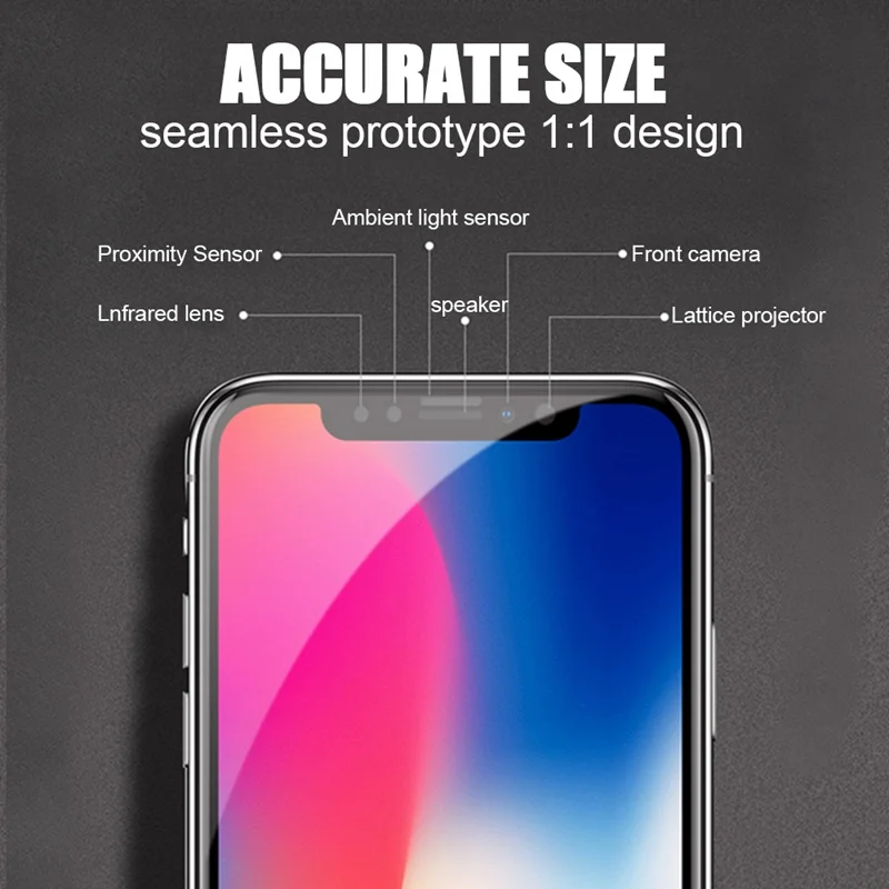 Artisome 5D Protective Glass For iPhone X XR XS MAX Glass For iPhone 7 6 S 8 Plus Screen Protector Glass on the For iPhone X XR  (3)