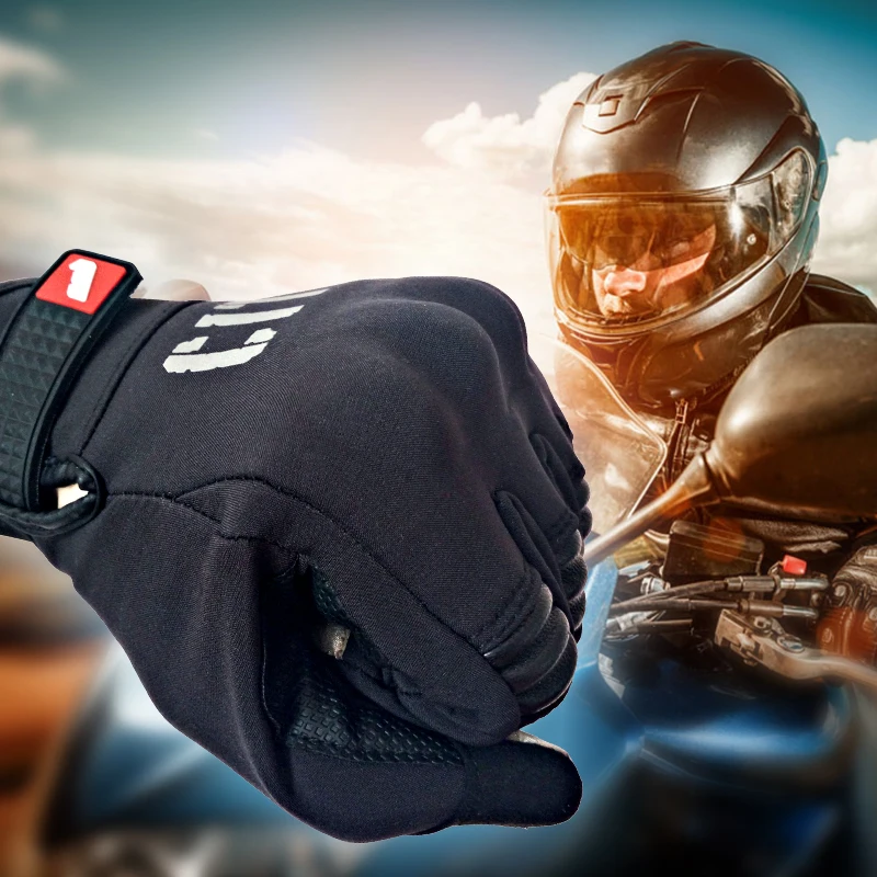 Motorcycle Glove Man Touch Screen Cycling Racing Full Finger Summer Motorbike Moto Bicycle Bike Reflective Motocross