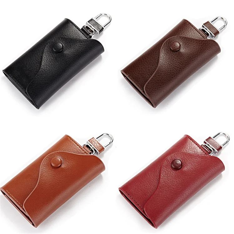 Cheap Key Wallet Soft Leather Delicate Keychain Card Crash Wallet
