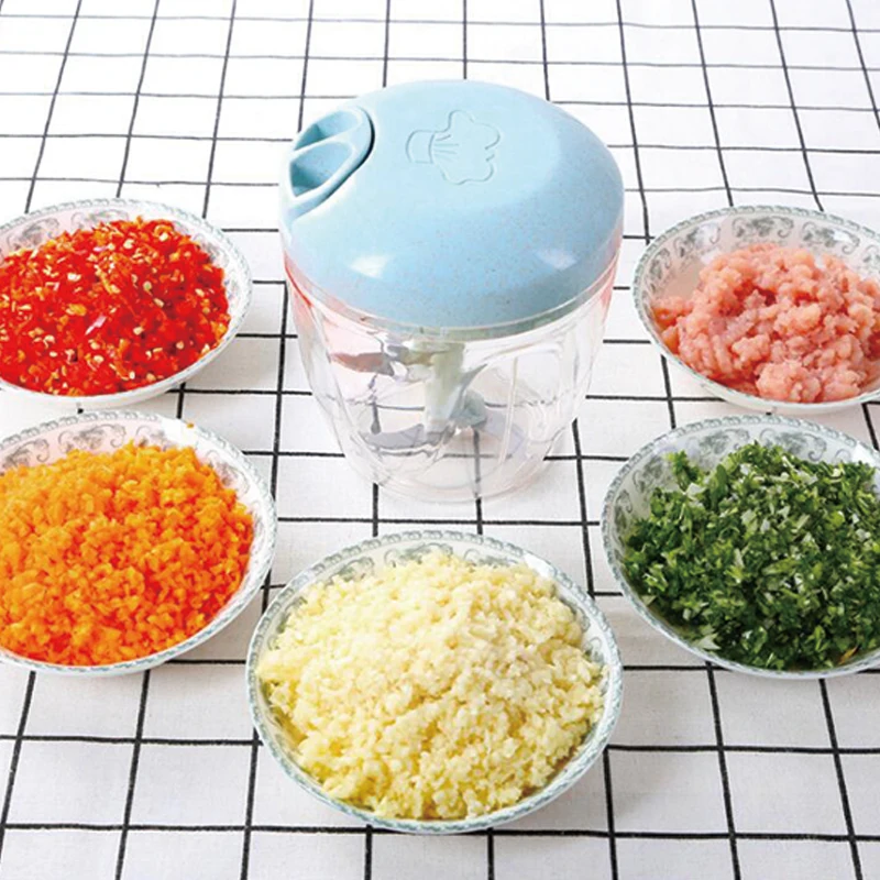 

Manual Food Chopper Shredder Hand Pulling Food Processor Household Vegetable Meat Grinder Crusher Blender Kitchen Accessories
