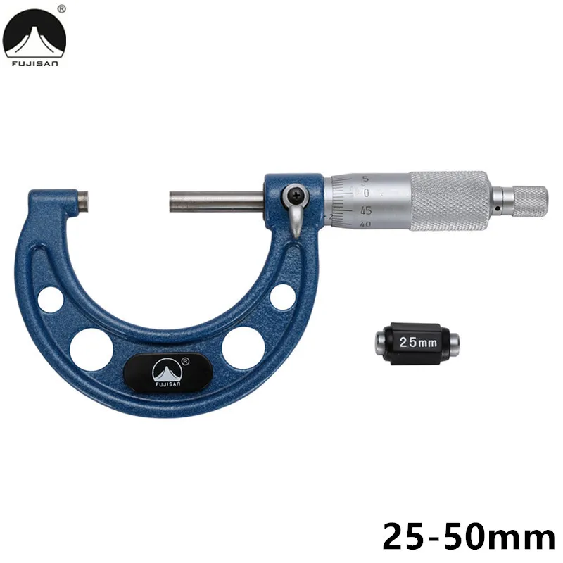 Skup Zewnętrzny mikrometr FUJISAN 0 25 25 50 50 75 75 100mm metryczne narzędzia pomiarowe z węglików spiekanych