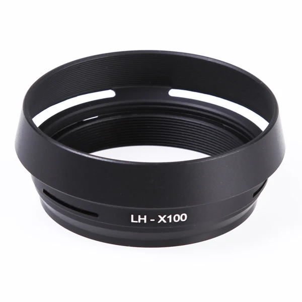 49mm Metal Curved vented Lens Hood for Fujifilm finepix X100 LH X100