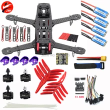 QAV250 F3 ARCO/CC3D игровые джойстики мини BLHeli_S 20A MT2204 2300KV бесщеточный двигатель 12В высокого качества светодиодный свет для Квадрокоптер с рамой, набор «сделай сам»