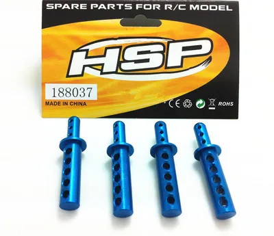 

4pcs/lot HSP 188037 Aluminum Body Post Mounts 08047 1/10 Upgrade Parts For RC Model Monster Truck Himoto Redcat 94111 94188