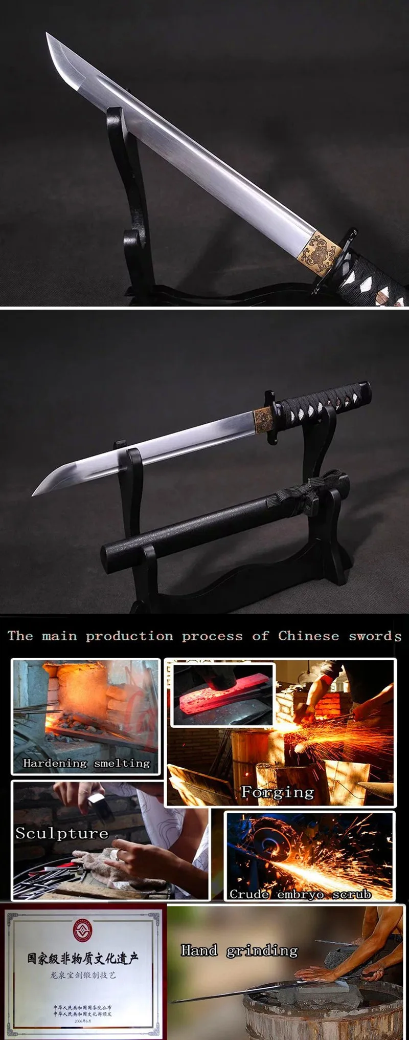 Home Decoration Handmade Japanese sword katana Alloy Ngok Role Play samurai Sword Collection