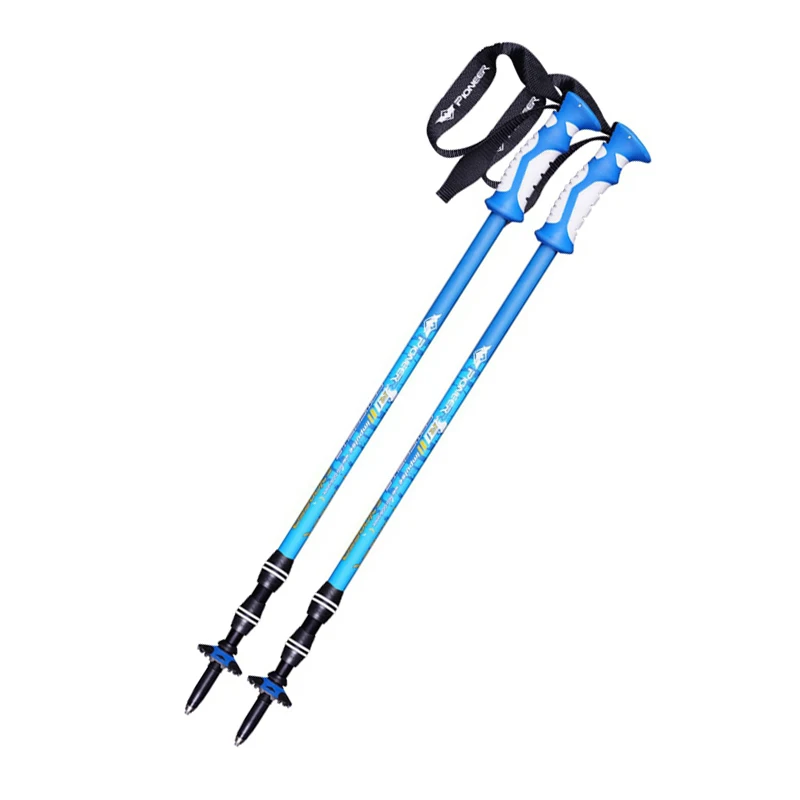 

2pcs a lot Trek Pole Nordic Walking Poles Telescopic Alpenstock Aluminum Ultralight Walking Stick Crutch Senderismo Matte Colors