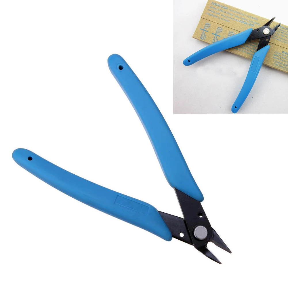 

Electric Wire Cutting Pliers Cutter Shears Diagonal Side Cutting Pliers Nippers Plastic+steel Blue Diagonal Side Cutting Nipper