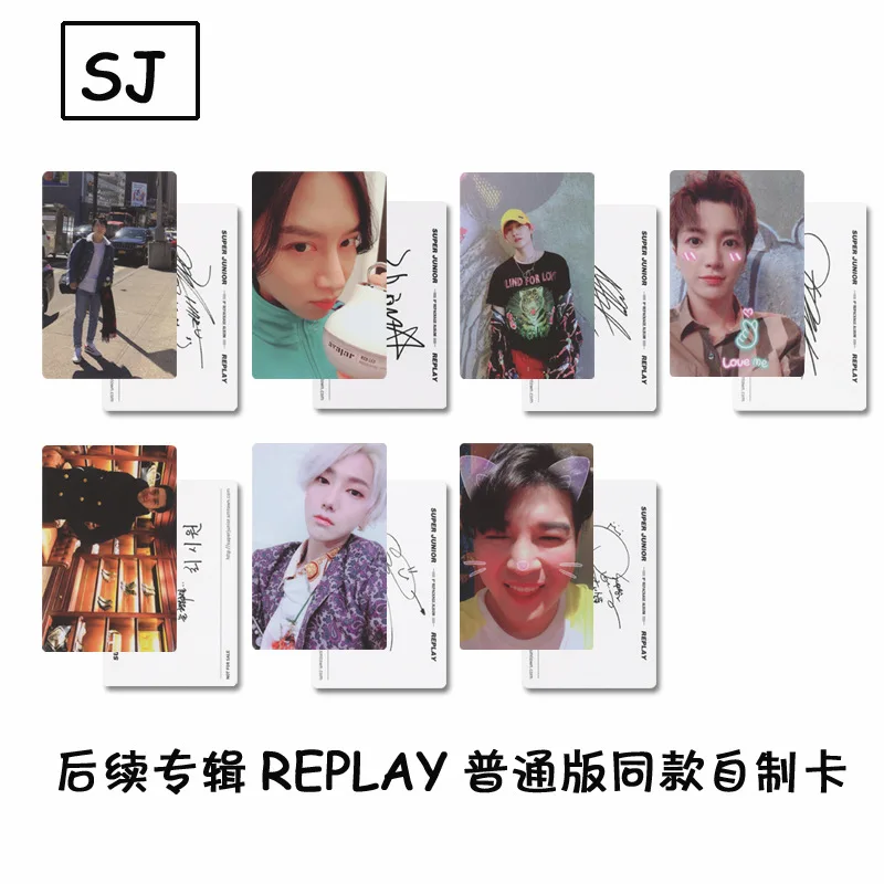 Фотоальбом [MYKPOP]SUPER JUNIOR SJ REPLAY Фотокарта KPOP Fans Collection 7 шт./компл. SA18050913|Игровые