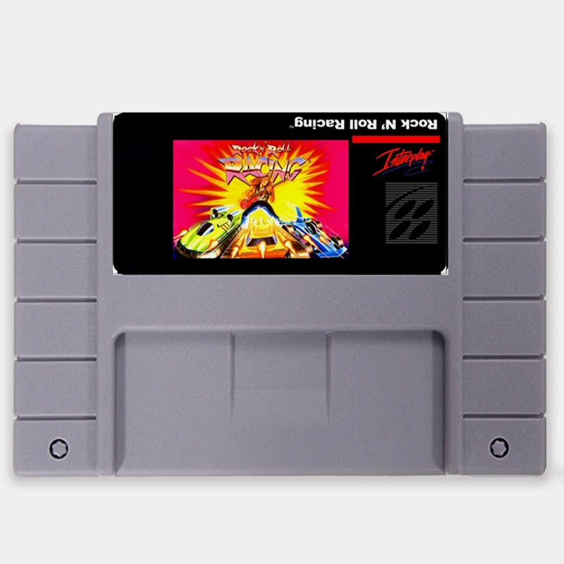 

Rock 'N Roll Racing 16 bit Big Gray Super Game Cartridge for USA NTSC Game Player