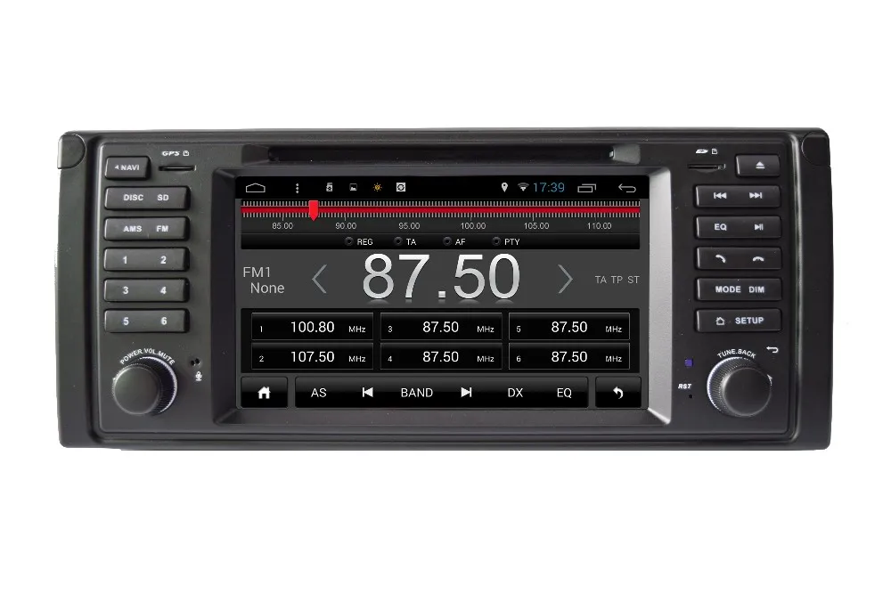 Cheap Newest Android 8.1 Octa Core 2G RAM 32G ROM GPS Navi 7" Car DVD Player for BMW E39 5 Series 1996-2003 with BT/RDS/Radio/3G/WIFI 1