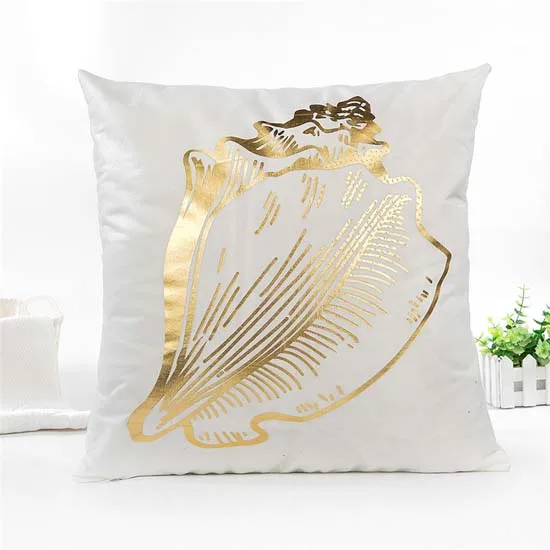 PC07845 Fuwatacchi Gold Foli наволочки с животными геометрический бросок наволочки для дивана Декор 45X45 см - Цвет: PC07845