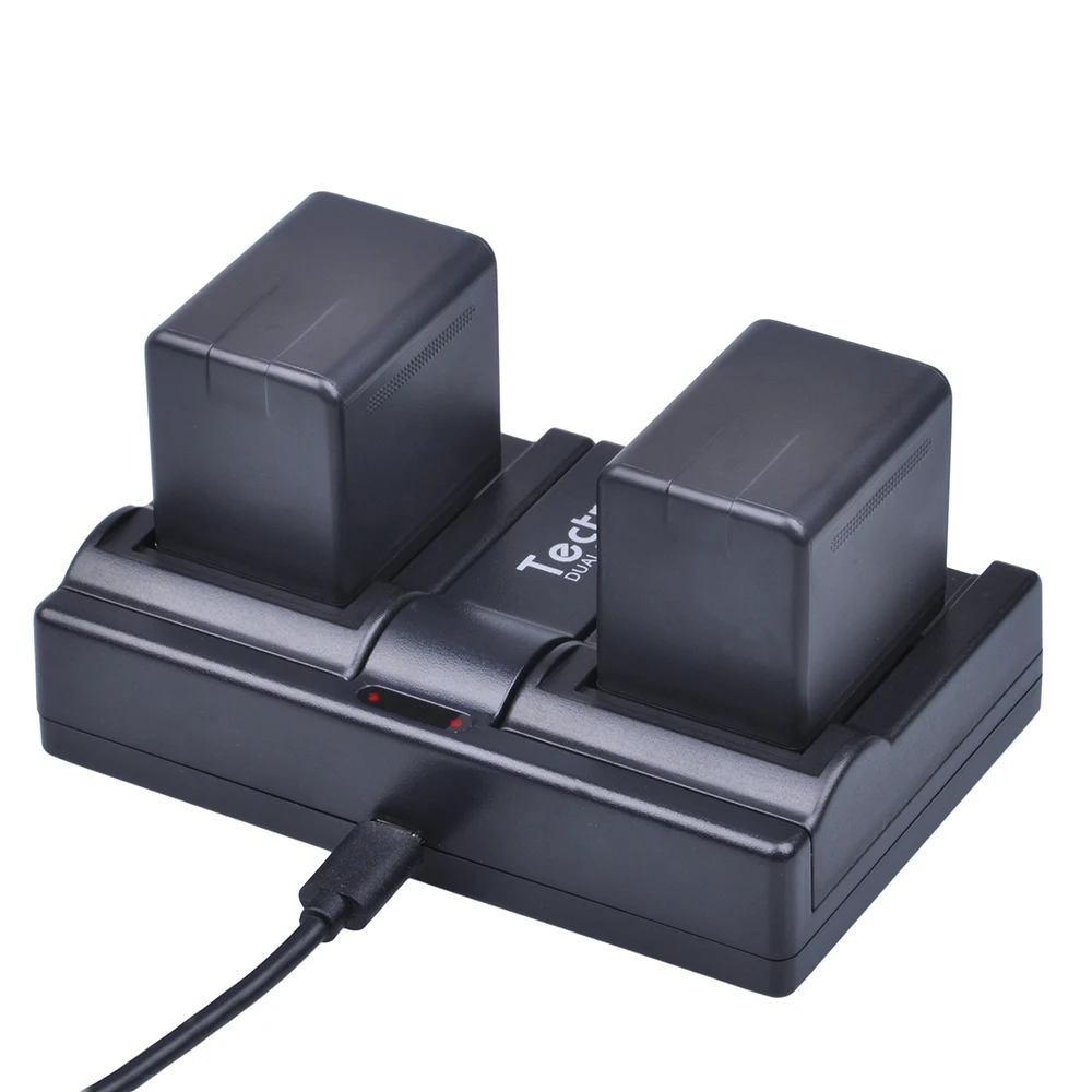 Tectra-carregador de Câmera Duplo para Panasonic Peças Canal Vbt380 4 Usb - Image 6