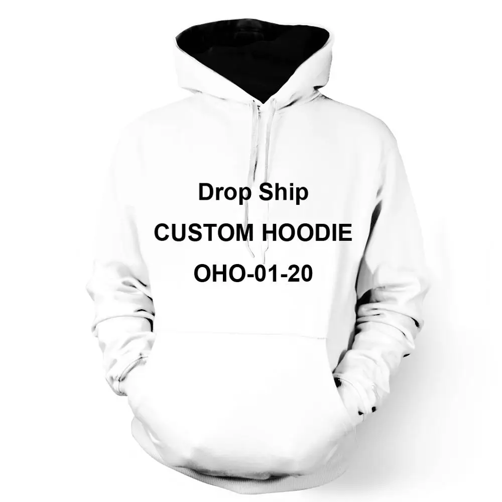 ONSEME Custom Hoodies Unisex Customize Hooded Sweatshirt DIY Long Sleeve Sweatshirt Pullovers OHO-01-20