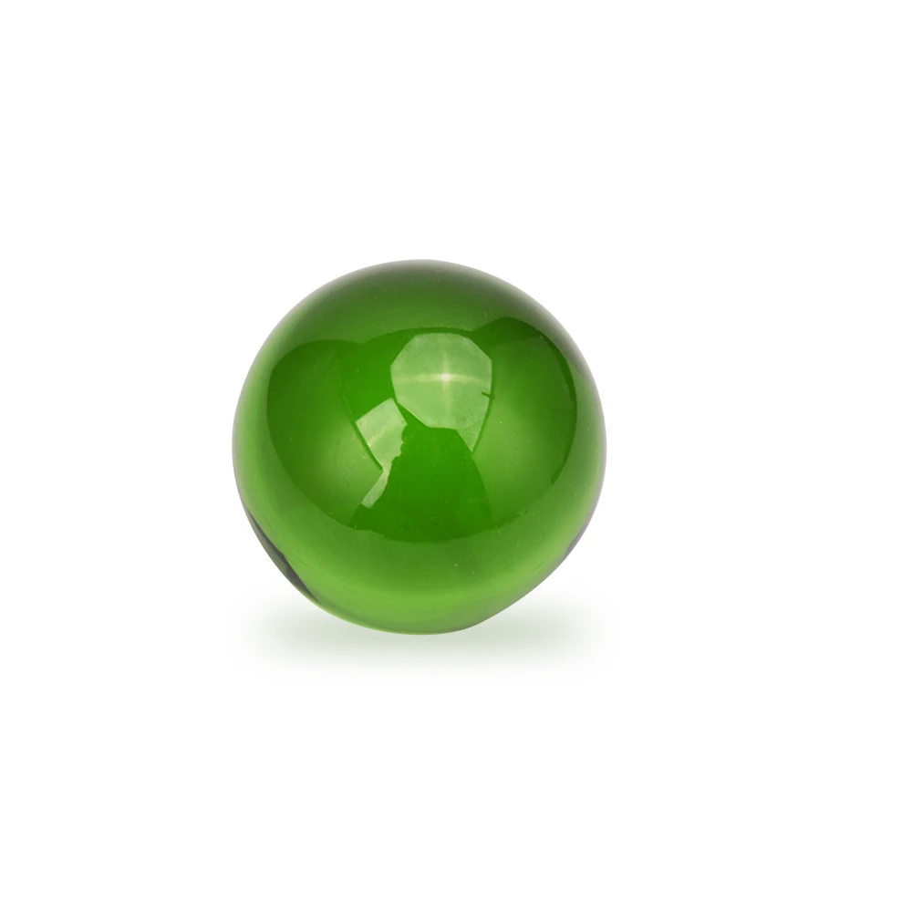 

80mm Bright Green Color Feng Shui Crystal Gazing Sphere Ball for Photo Booth Props and Party Decorations