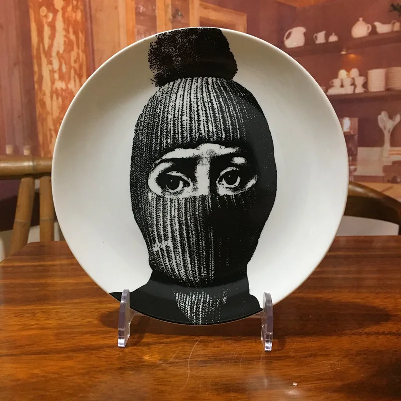 Винтаж rosenthal Piero fornasetti принты в пластины наволочка для подушки, накидка художественная тарелка Wall art спальня для дома, кафе, тонкая работа; модный Декор - Цвет: 1